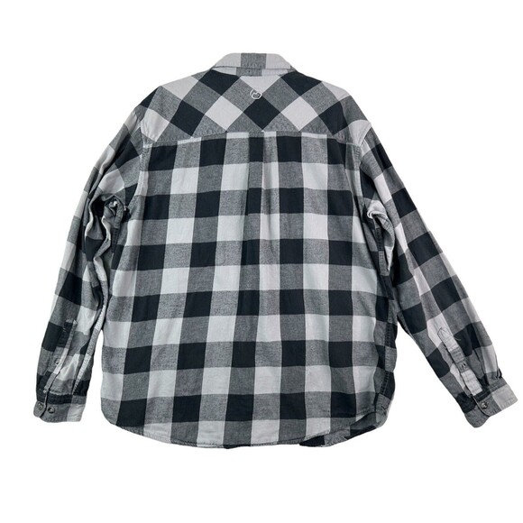 Magellan Long Sleeve Shirt Button Down Size XL Plaid Lotus Of 2 Blue & Gray - Picture 3 of 11